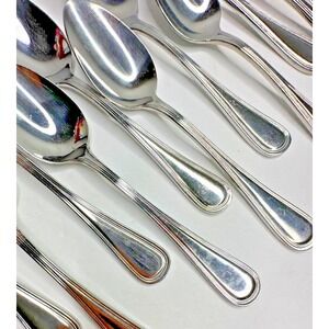 Winco Shangri-La Glossy Stainless Flatware Replacement 25 Pc fork ‎ Spoon Knife